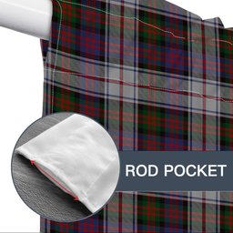 ScotsTee Shop Scottish McDonald Dress Modern Tartan Tie Up Valance Curtain
