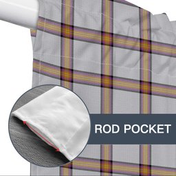 ScotsTee Shop Scottish Young Christina Modern Tartan Tie Up Valance Curtain