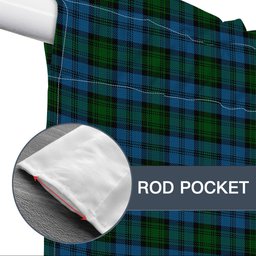 ScotsTee Shop Scottish Kerr Hunting Tartan Tie Up Valance Curtain