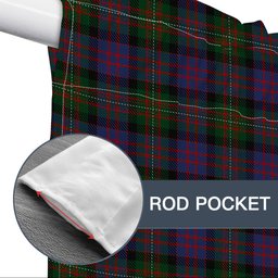 ScotsTee Shop Scottish MacDonell of Glengarry 2 Tartan Tie Up Valance Curtain