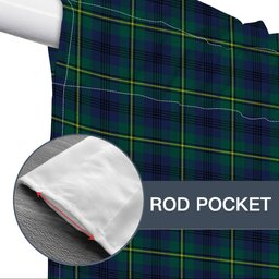 ScotsTee Shop Scottish Johnstone Originaux Modern Clan Tartan Tie Up Valance Curtain