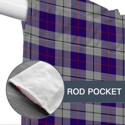 ScotsTee Shop Scottish MacRae Dress Purple 1 Tartan Tie Up Valance Curtain
