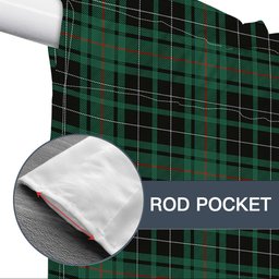 ScotsTee Shop Scottish MacAulay Hunting Ancient Tartan Tie Up Valance Curtain