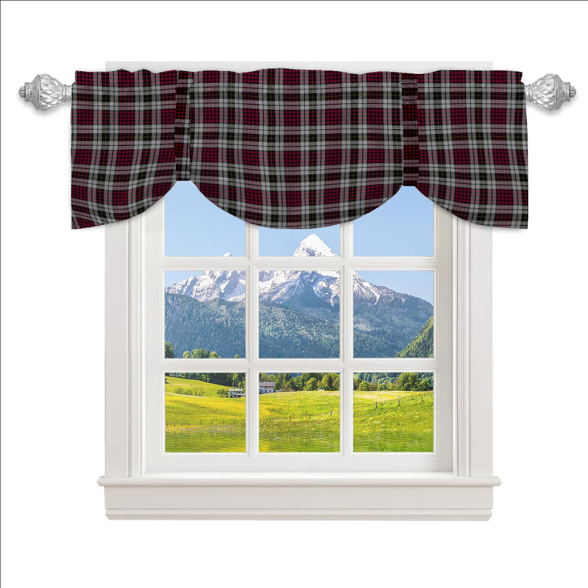 ScotsTee Shop Scottish Little Dress Tartan Tie Up Valance Curtain