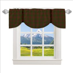 ScotsTee Shop Scottish McGillivray Hunting Tartan Tie Up Valance Curtain