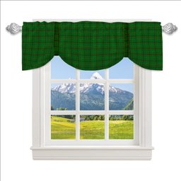 ScotsTee Shop Scottish Tribe of Mar Tartan Tie Up Valance Curtain