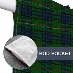 ScotsTee Shop Scottish Lauder Family Tartan Tie Up Valance Curtain