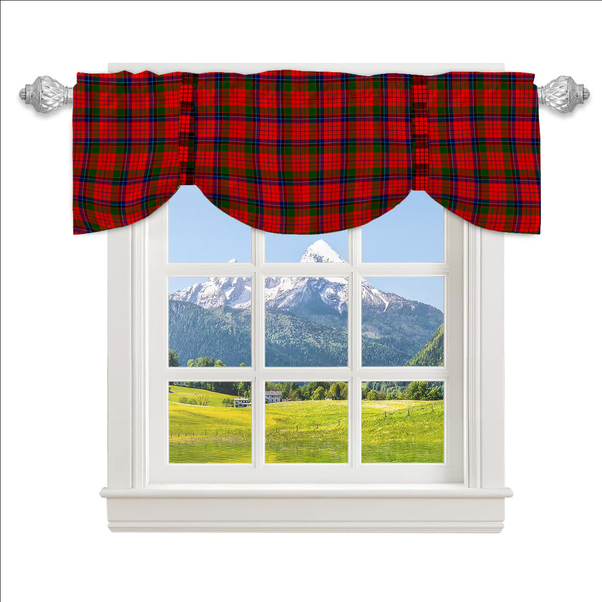 ScotsTee Shop Scottish MacNeacail of Scorrybreac Tartan Tie Up Valance Curtain