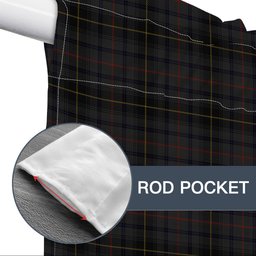 ScotsTee Shop Scottish MacInnes Homecoming Tartan Tie Up Valance Curtain