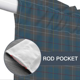ScotsTee Shop Scottish McKerrell of Hillhouse Dress Tartan Tie Up Valance Curtain