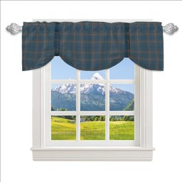 ScotsTee Shop Scottish McKerrell of Hillhouse Dress Tartan Tie Up Valance Curtain