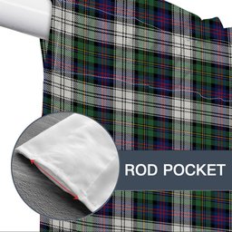 ScotsTee Shop Scottish MacCallum Dress Modern Tartan Tie Up Valance Curtain