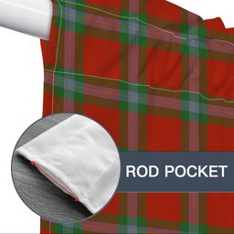 ScotsTee Shop Scottish MacLaine of Loch Buie Ancient Tartan Tie Up Valance Curtain