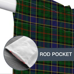ScotsTee Shop Scottish Ogilvy Hunting 1 Tartan Tie Up Valance Curtain