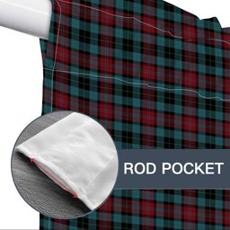 ScotsTee Shop Scottish Lindsay-McGee Ancient Clan Tartan Tie Up Valance Curtain