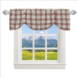 ScotsTee Shop Scottish Young Christina Ancient Tartan Tie Up Valance Curtain