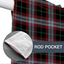 ScotsTee Shop Scottish Lindsay Hunting Ancient Tartan Tie Up Valance Curtain