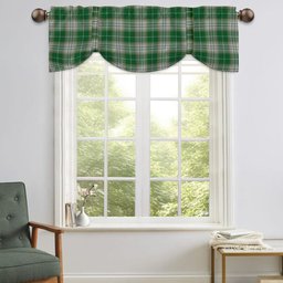 ScotsTee Shop Scottish Kelso Ancient Clan Tartan Tie Up Valance Curtain