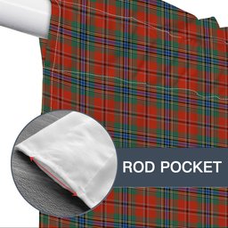 ScotsTee Shop Scottish McLean of Duart Ancient Tartan Tie Up Valance Curtain