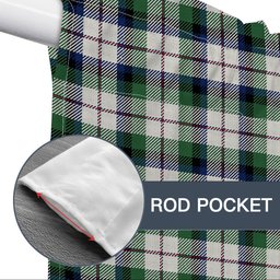 ScotsTee Shop Scottish Mcnaghten Dress Modern Tartan Tie Up Valance Curtain