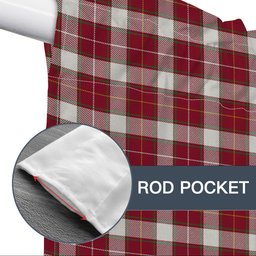 ScotsTee Shop Scottish McPhee Dress Modern Tartan Tie Up Valance Curtain