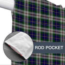 ScotsTee Shop Scottish MacLeod of California Tartan Tie Up Valance Curtain