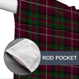 ScotsTee Shop Scottish Stewart of Bute Hunting Tartan Tie Up Valance Curtain