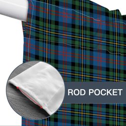 ScotsTee Shop Scottish Malcolm of Berwick Ancient Tartan Tie Up Valance Curtain