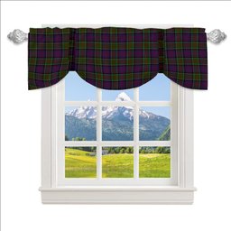 ScotsTee Shop Scottish McDonald of Clan Ranald Modern Tartan Tie Up Valance Curtain