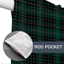 ScotsTee Shop Scottish McAuley Hunting Modern Tartan Tie Up Valance Curtain