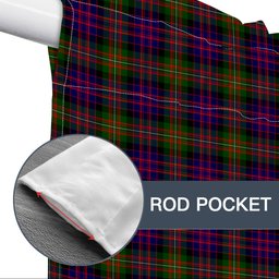 ScotsTee Shop Scottish MacDonnell of Glengarry Modern Tartan Tie Up Valance Curtain