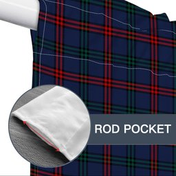 ScotsTee Shop Scottish Montgomery of Ayrshire Modern Tartan Tie Up Valance Curtain