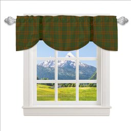 ScotsTee Shop Scottish MacAlister of Glenbarr Hunting Modern Tartan Tie Up Valance Curtain