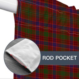 ScotsTee Shop Scottish MacRae The Prince_s Own Tartan Tie Up Valance Curtain