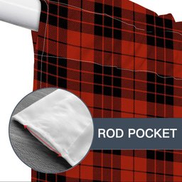 ScotsTee Shop Scottish McLeod of Raasay Ancient Tartan Tie Up Valance Curtain