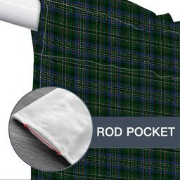 ScotsTee Shop Scottish Scott Hunting special Tartan Tie Up Valance Curtain