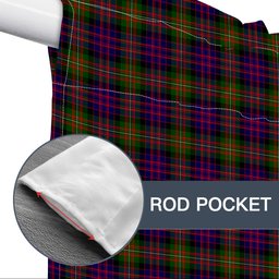 ScotsTee Shop Scottish MacDonell Of Glengarry Modern Tartan Tie Up Valance Curtain