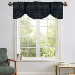 ScotsTee Shop Scottish Rankin Tartan Tie Up Valance Curtain