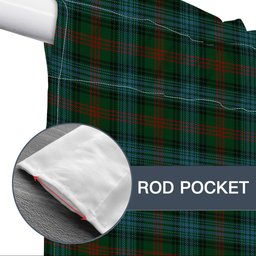 ScotsTee Shop Scottish Ross Hunting Tartan Tie Up Valance Curtain