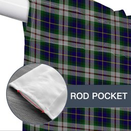 ScotsTee Shop Scottish McLeod Of Californian Tartan Tie Up Valance Curtain