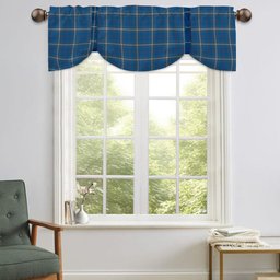 ScotsTee Shop Scottish MacRae of America Ancient Tartan Tie Up Valance Curtain