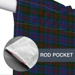 ScotsTee Shop Scottish Stewart of Appin 2 Tartan Tie Up Valance Curtain