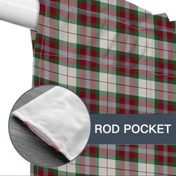 ScotsTee Shop Scottish MacLean Dress Ancient Tartan Tie Up Valance Curtain