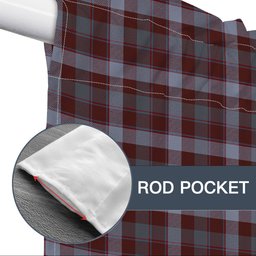 ScotsTee Shop Scottish Jardine of Castlemilk Modern Tartan Tie Up Valance Curtain