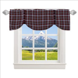 ScotsTee Shop Scottish Jardine of Castlemilk Modern Tartan Tie Up Valance Curtain