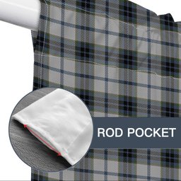 ScotsTee Shop Scottish MacTavish of Dunardry Dress Tartan Tie Up Valance Curtain