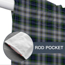 ScotsTee Shop Scottish Gordon Dress 3 Tartan Tie Up Valance Curtain