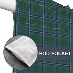 ScotsTee Shop Scottish Irvine of Drum Tartan Tie Up Valance Curtain