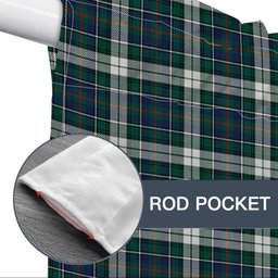 ScotsTee Shop Scottish MacInnes Dress Modern Tartan Tie Up Valance Curtain