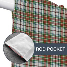 ScotsTee Shop Scottish MacBean Dress Ancient Tartan Tie Up Valance Curtain